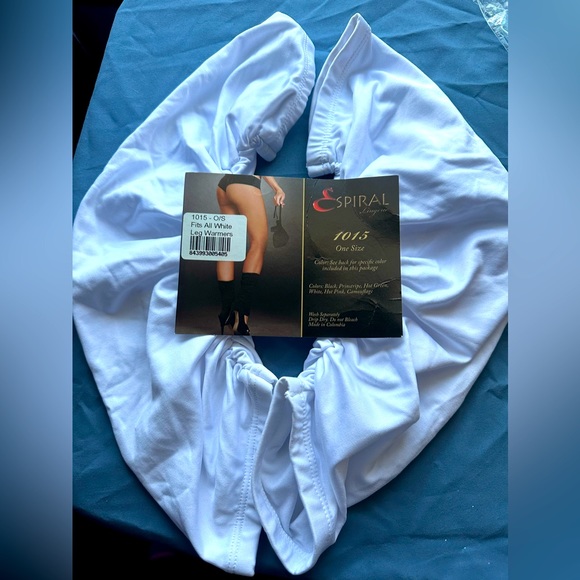 Spiral Lingerie White Leg Warmers White - Picture 2 of 4